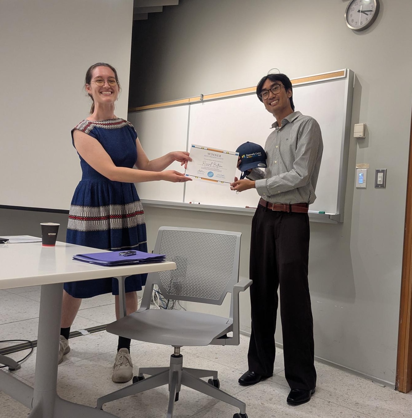 Russell Beltran Wins Presentaion Prize